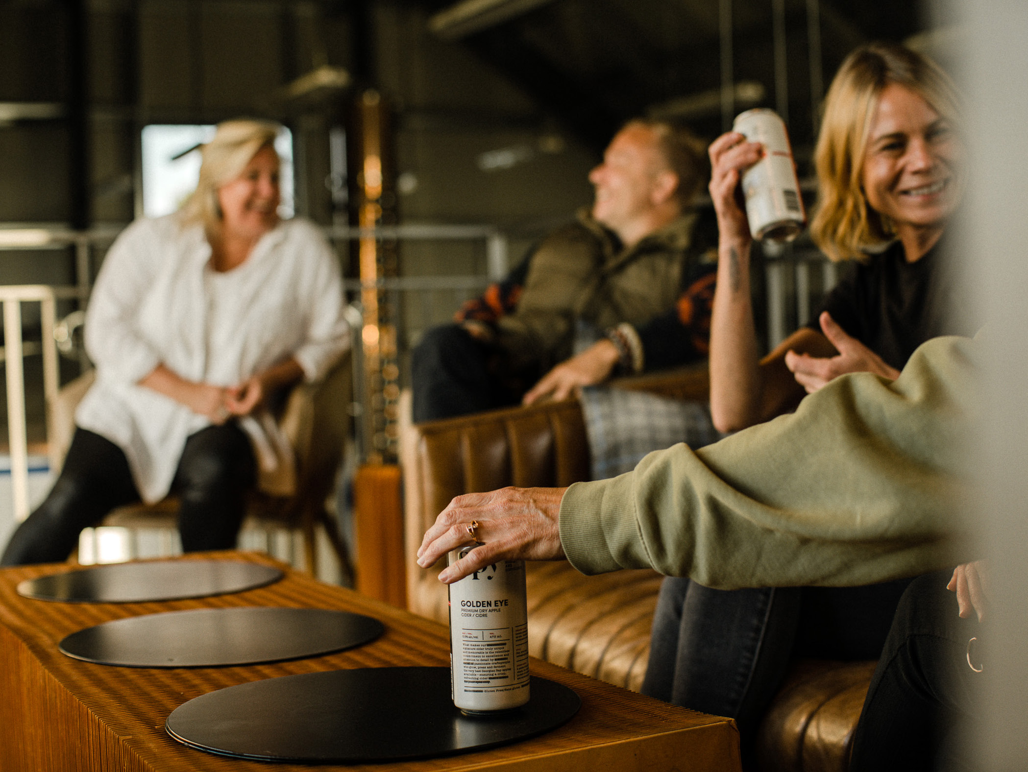 Ontario entrepreneurs gathered inside a local business
